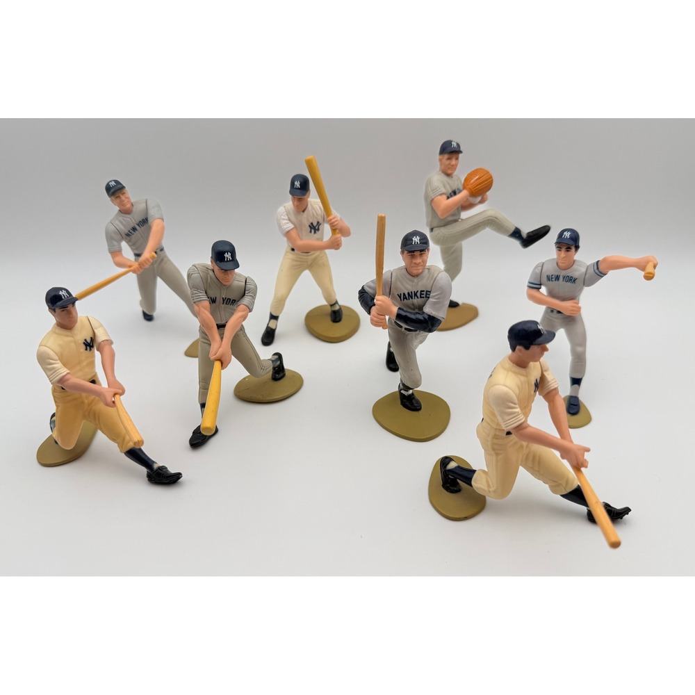 Vintage New York Yankees MLB Baseball Figurines Lot Babe Ruth Whitey Ford PVC